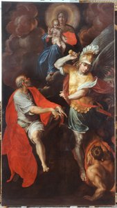 Madonna and Child and St. John the Evangelist and St. Michael