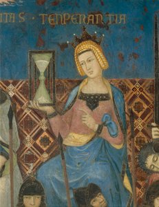Allegory of Good Government, Temperance (detail) by Ambrogio Lorenzetti