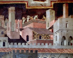 The Effects of Good and Bad Government on the City and the Country (detail)