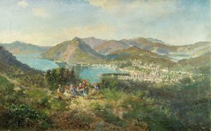 Lugano seen from Curreglia