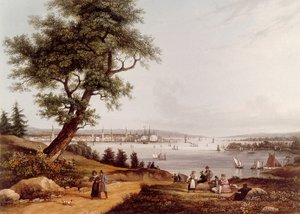 View of the City of New York in 1840 by Ambroise Louis Garneray