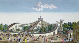 Promenades Aeriennes, Jardin Baujon, Honoured by the Presence of Her Majesty, 2nd August 1817 by Ambroise Louis Garneray