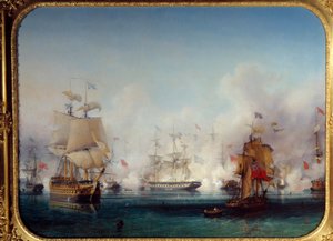 War of Independence of Greece: View of the Naval Battle of Navarino by Ambroise Louis Garneray