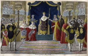 Charles X (1757-1836) was crowned King at Reims on May 6 by Ambroise Tardieu