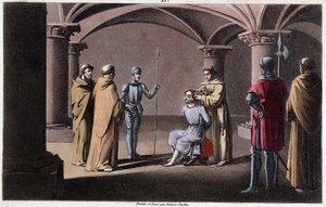 Childeric III Dethroned and Enclosed by Pepin the Short in a Monastery in Saint Omer Between 742 and 749 by Ambroise Tardieu