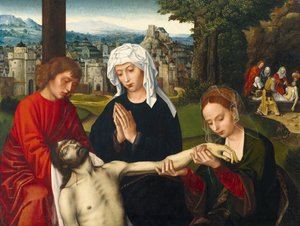 Pieta at the Foot of the Cross by Ambrosius Benson