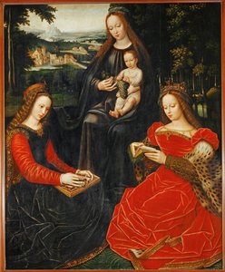 Virgin and Child with Saint Catherine and Saint Barbara by Ambrosius Benson