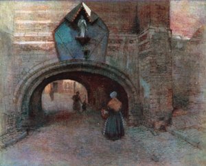 Archway under the Vieille Boucherie, Antwerp