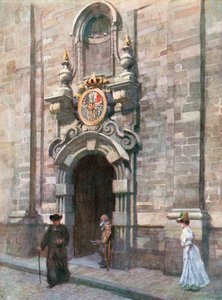 Entrance to the Old Church of the Carmelites, Brussels by Amedee (after) Forestier