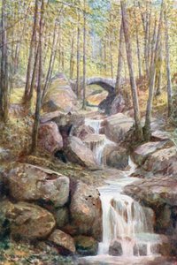 Pont du Prophete, Promenade Meyerbeer, Spa Woods by Amedee (after) Forestier