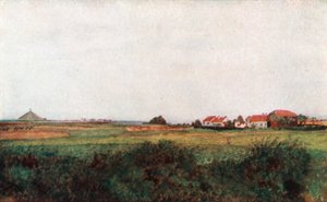 The Farm of La Belle Alliance, and the Mound Surmounted by the Belgian Lion, Waterloo