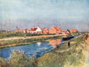 Village and Canal, Adinkerque by Amedee (after) Forestier