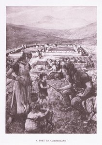 A Fort in Cumberland (illustration from The Roman Soldier) by Amedee Forestier