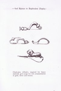 Cloak Pins (illustration from The Roman Soldier) by Amedee Forestier
