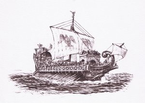 Fleet Patrol: Roman Ships (illustration from The Roman Soldier)