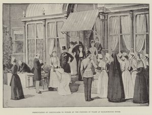 Presentation of Certificates to Nurses by the Princess of Wales at Marlborough House