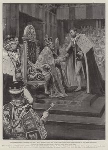 The Coronation, Father and Son, King Edward and the Prince of Wales After the Homage of the Heir-Apparent