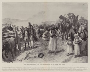 The Graeco-Turkish War, the Panic-Stricken Flight of the Greeks from Larissa by Amedee Forestier