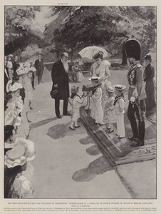 The Heir-Presumptive and the Children of Paddington, Presentation of a Gold Cup to Prince Edward of Wales by Master Jack Aird