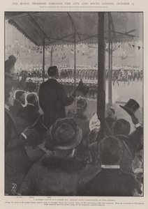 The Royal Progress through the City and South London, 25 October