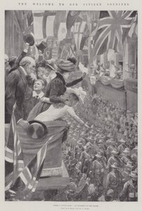 The Welcome to Our Citizen Soldiers by Amedee Forestier