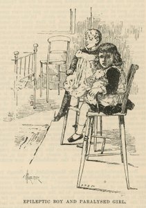 The West End Hospital for Paralysis and Epilepsy, Welbeck Street, London: Epileptic Boy and Paralysed Girl