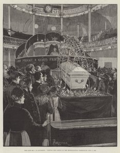 The Late Mr C H Spurgeon, Viewing the Coffin in the Metropolitan Tabernacle