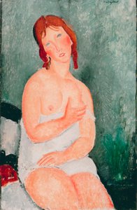 Young Woman in a Chemise by Amedeo Modigliani