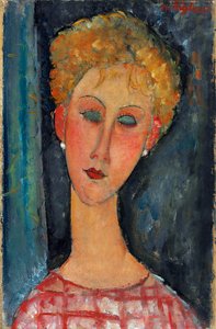 The Blonde with Earrings by Amedeo Modigliani