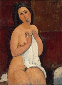 Seated Nude with Shirt, 1917 by Amedeo Modigliani