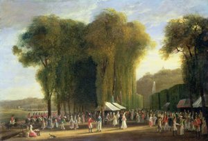 Jour de Fete at St.Cloud: British troops on duty, September 1815