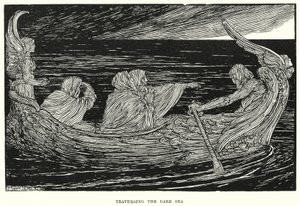 Traversing the Dark Sea by Amelia M. (attr.to) Bowerley or Bauerle