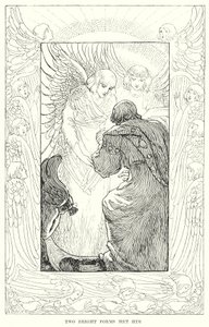 Two bright forms met him by Amelia M. (attr.to) Bowerley or Bauerle