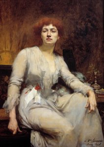 Portrait of Severine (Caroline Remy Guebhard) by Amelie Beaury Saurel