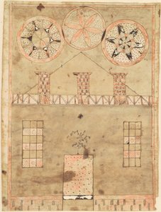 Fraktur House by American 19th Century