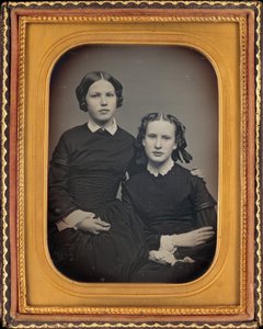 Portrait of Two Girls by American 19th Century