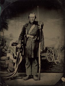 Portrait of a Civil War Soldier by American 19th Century