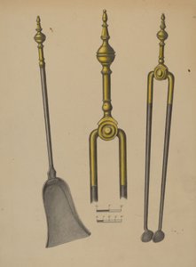 Fire Tongs and Shovel by American 20th Century
