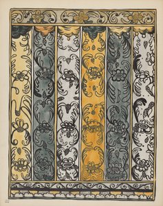 Plate 22: Wall Decoration, Laguna: From Portfolio "Spanish Colonial Designs of New Mexico" by American 20th Century