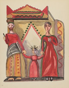 Plate 28: The Holy Family (From Portfolio "Spanish Colonial Designs of New Mexico")