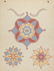 San Juan Capistrano Mission Ceiling Decoration from the portfolio "Decorative Art of Spanish California" by American 20th Century