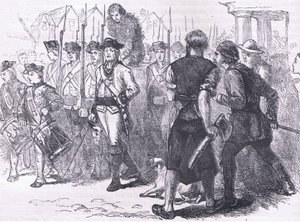 A countryman tarred and feathered by American English school