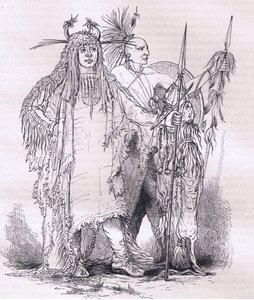 Group of frontier Indians (illustration from 