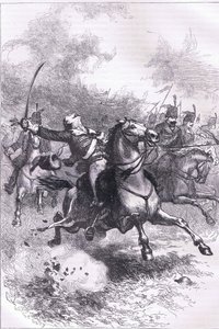 The charge of the Pulaski, illustration from Cassells History of the United States published by Cassell, Petter & Galpin, c.1900 by American English school