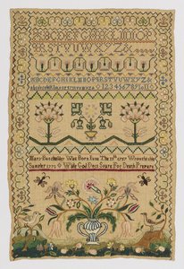 Sampler by American Mary Batchelder