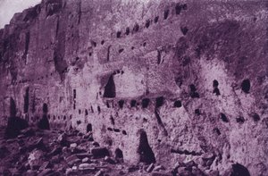 Abandoned cave habitations of the cliff-dwellers, near Espanola by American Photographer (after)