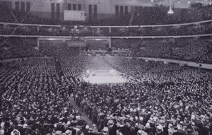Chicago: Interior of Chicago Stadium during a Boxing Exhibition