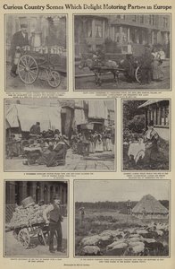Curious country scenes which delight motoring parties in Europe by American Photographer (after)