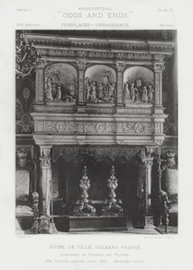 Fireplace: Hotel De Ville, Orleans, France by American Photographer (after)