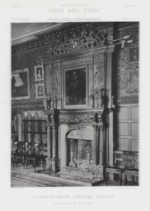 Fireplace: Quorndon House, Leicester, England by American Photographer (after)